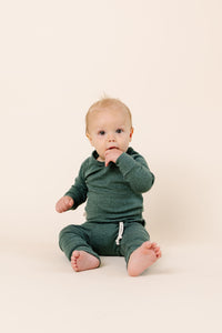 rib knit pant - balsam