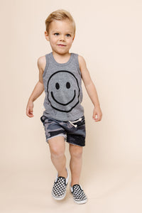 tank top - smile on athletic gray
