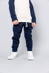 colorblock trademark raglan hoodie - natural and oxford blue