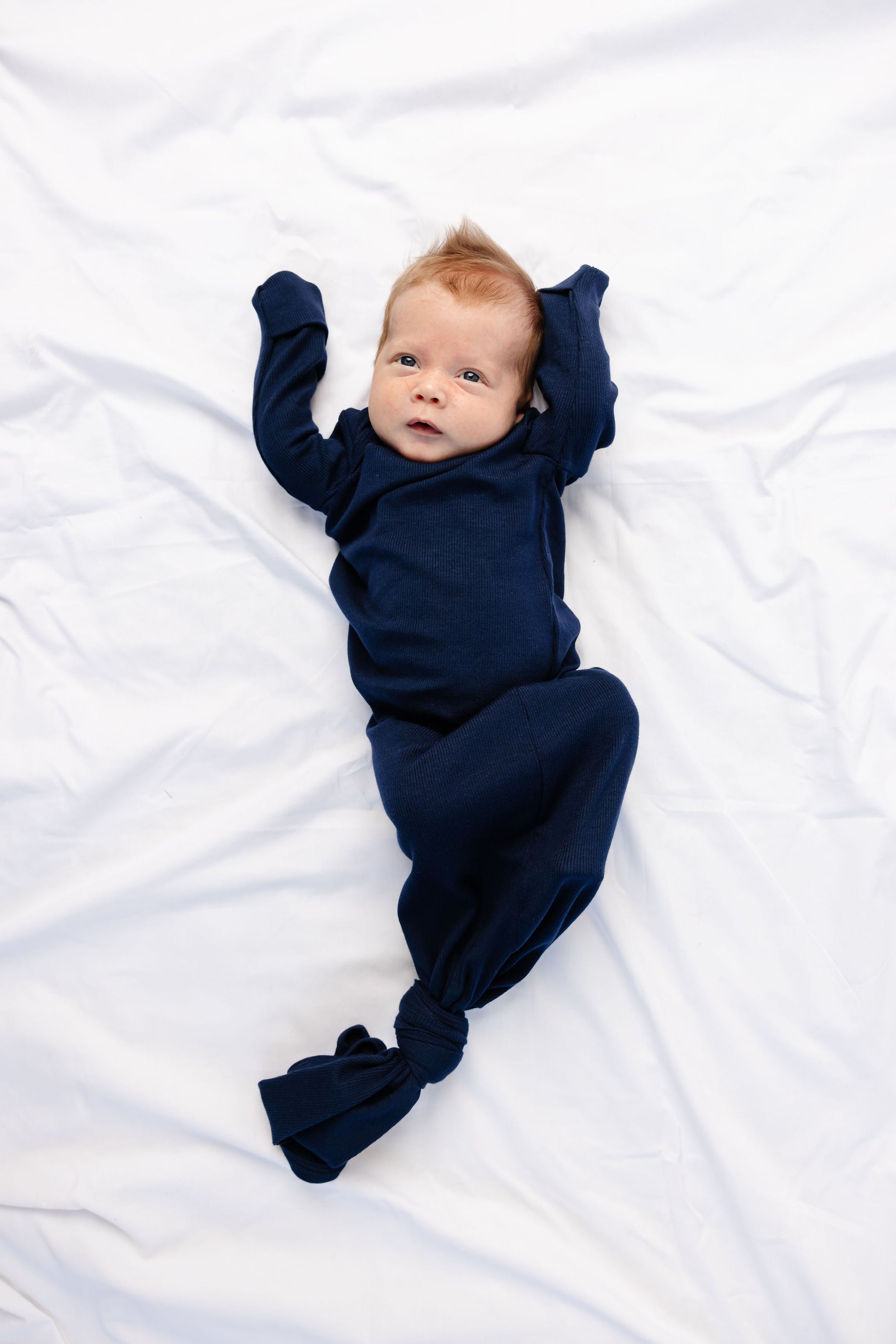 ribbed knotted sleeper - navy