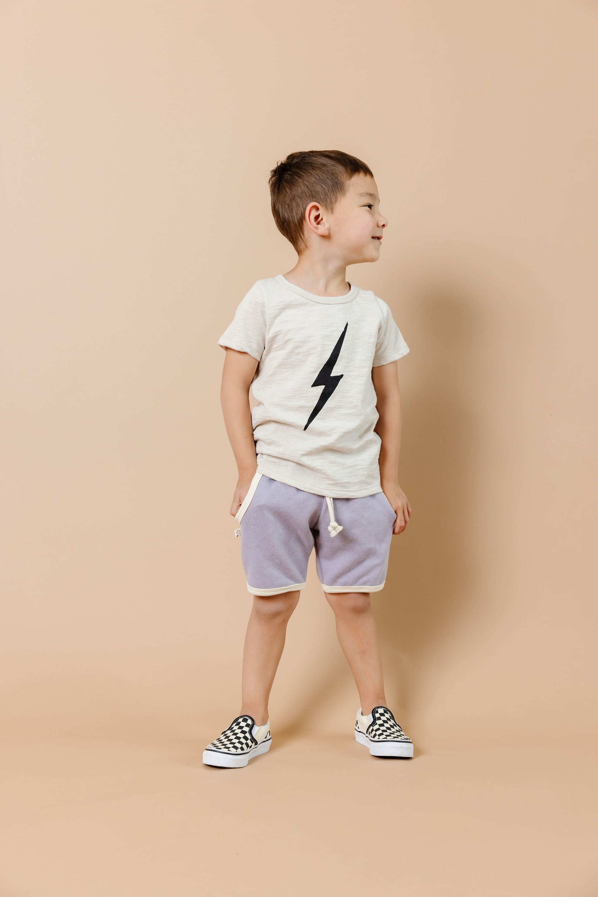 french terry retro short CO - aura
