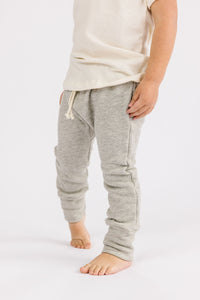 gusset pants - medium gray