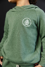 Load image into Gallery viewer, trademark raglan hoodie - tree patch on pine