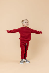 trademark raglan hoodie - scarlet