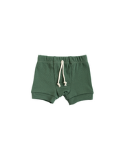 Load image into Gallery viewer, rib knit shorts - camo green
