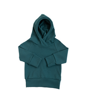 Load image into Gallery viewer, rib knit trademark hoodie - spruce