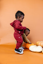 Load image into Gallery viewer, trademark raglan hoodie - magical on crimson