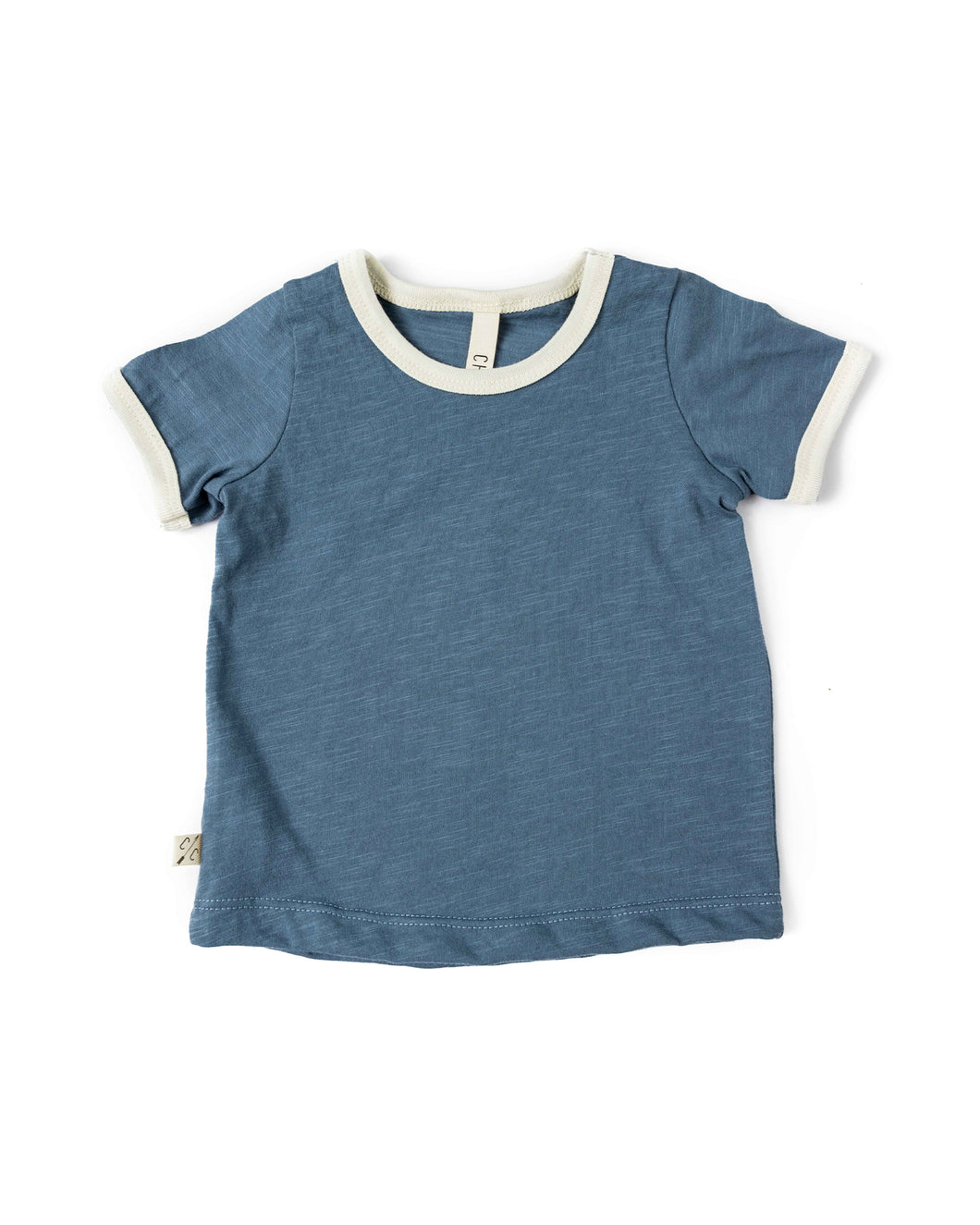 ringer tee - steel blue