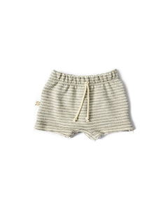 boy shorts - medium gray stripe