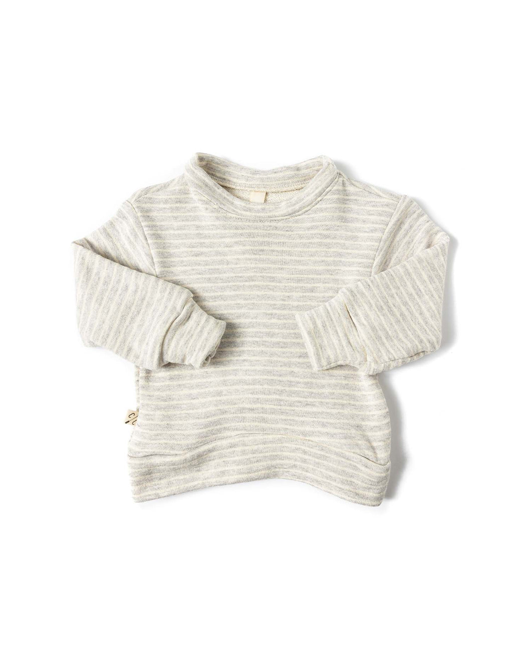 lounge set top - pearl stripe