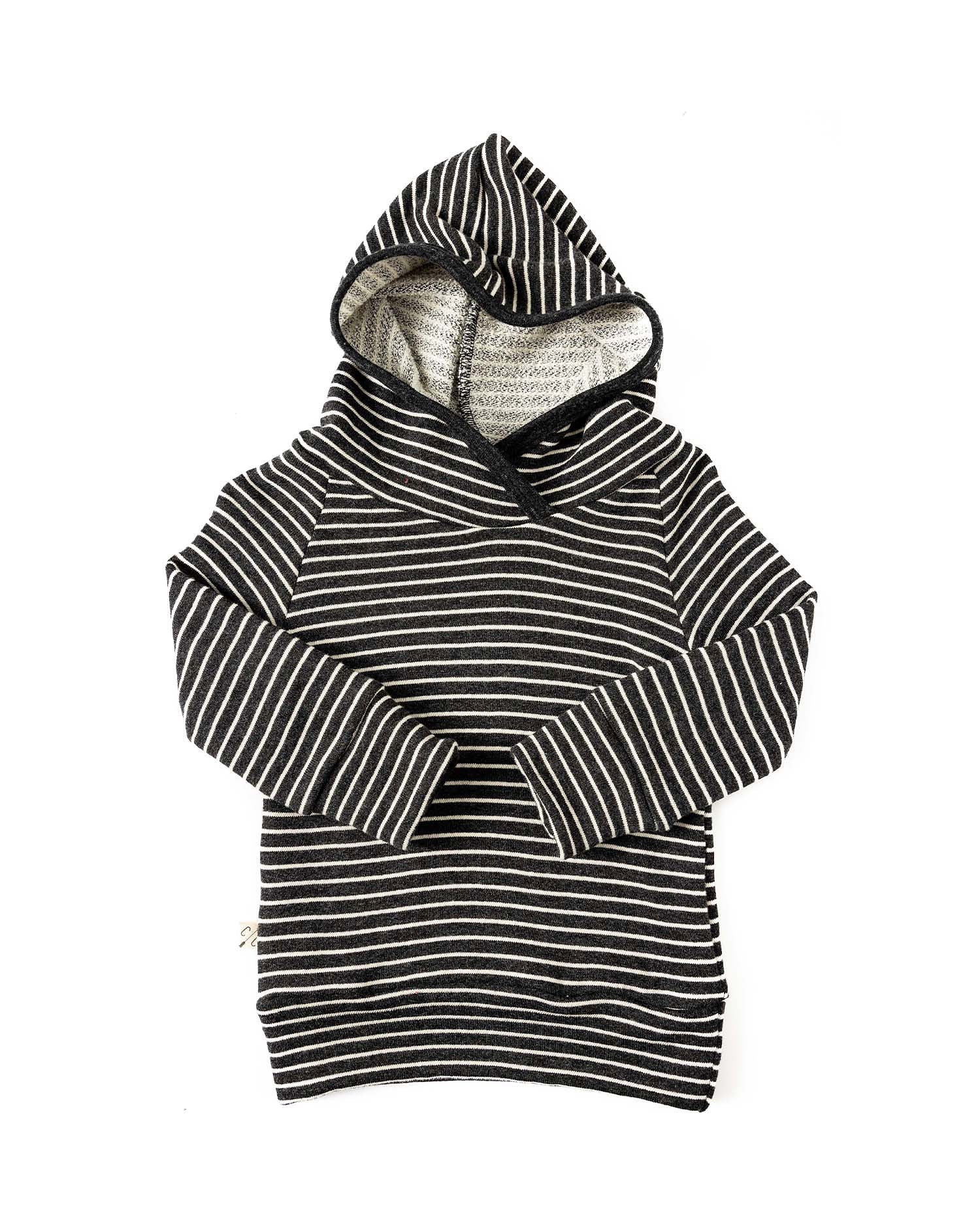 trademark raglan hoodie - shadow stripe – Childhoods Clothing