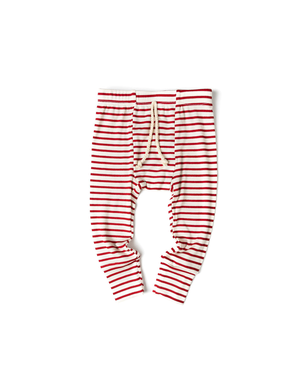 rib knit pant - peppermint stripe COMING SOON
