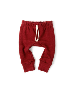 gusset pants - crimson