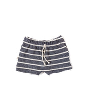 Load image into Gallery viewer, boy shorts - iron gray stripe