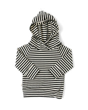Load image into Gallery viewer, trademark raglan hoodie - black stripe