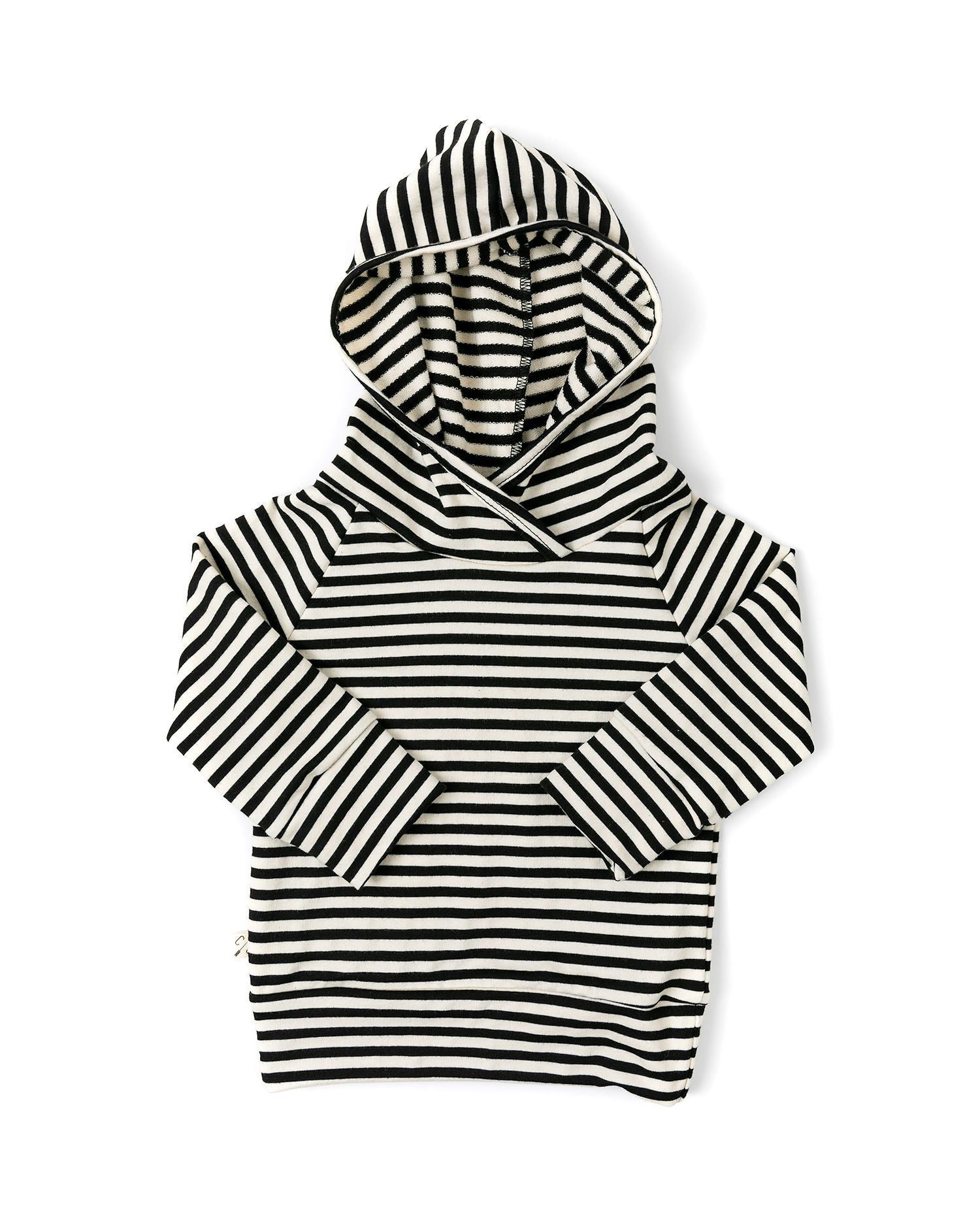 Black white discount striped hoodie