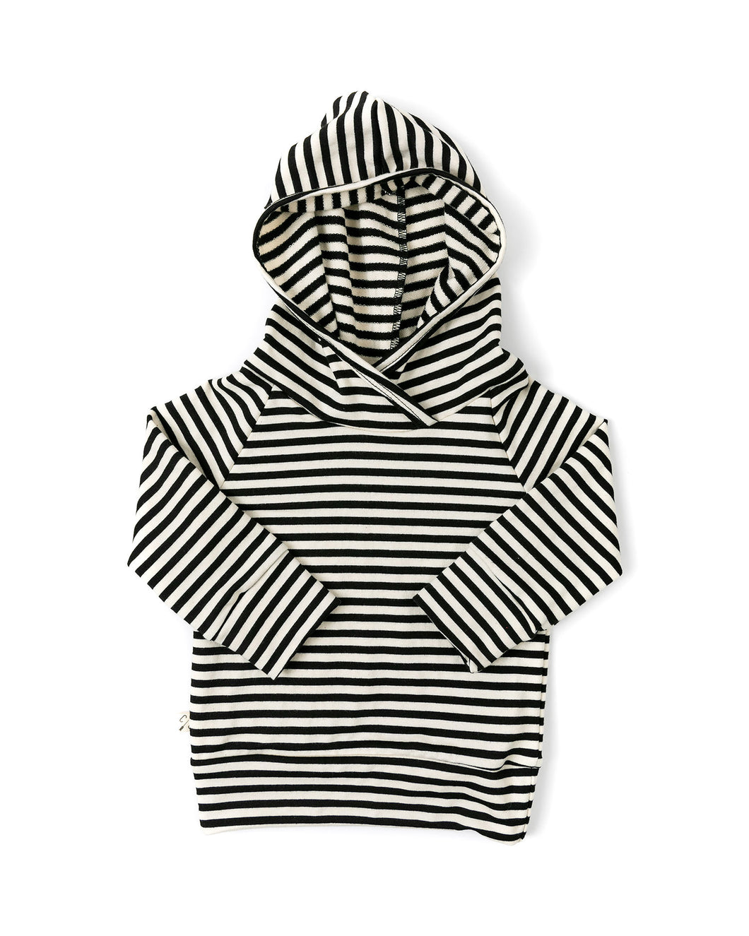 trademark raglan hoodie - black stripe