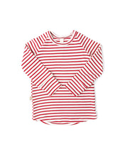 Load image into Gallery viewer, rib knit long sleeve tee - peppermint stripe COMING SOON