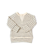 Load image into Gallery viewer, pullover crew - natural stripe