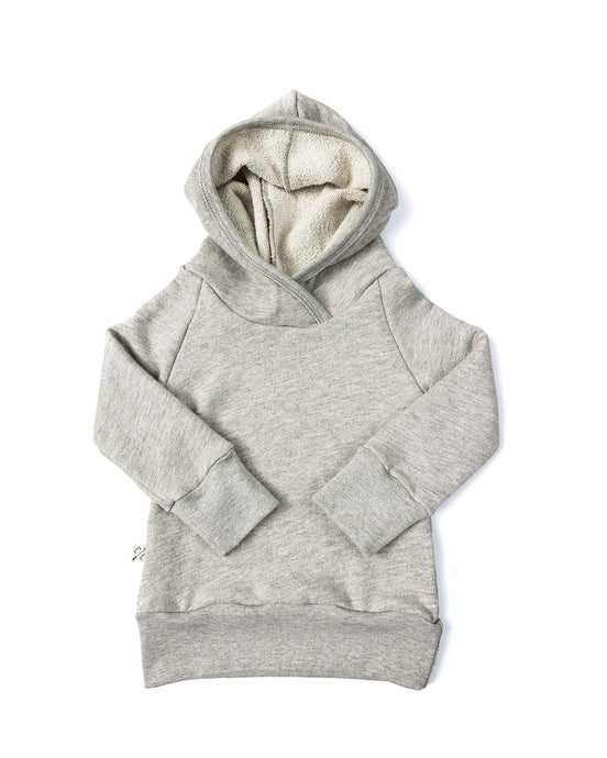 trademark raglan hoodie - medium gray