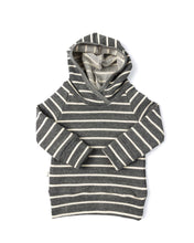 Load image into Gallery viewer, trademark raglan hoodie - iron gray stripe