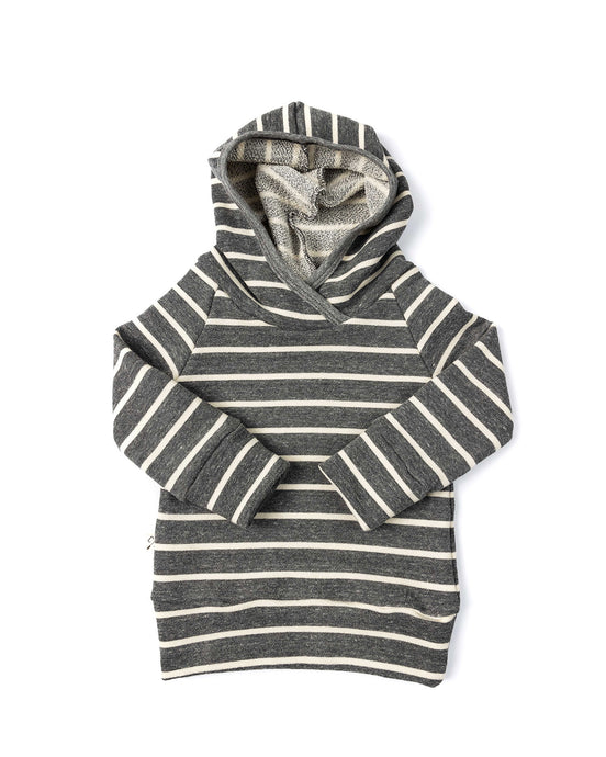 trademark raglan hoodie - iron gray stripe