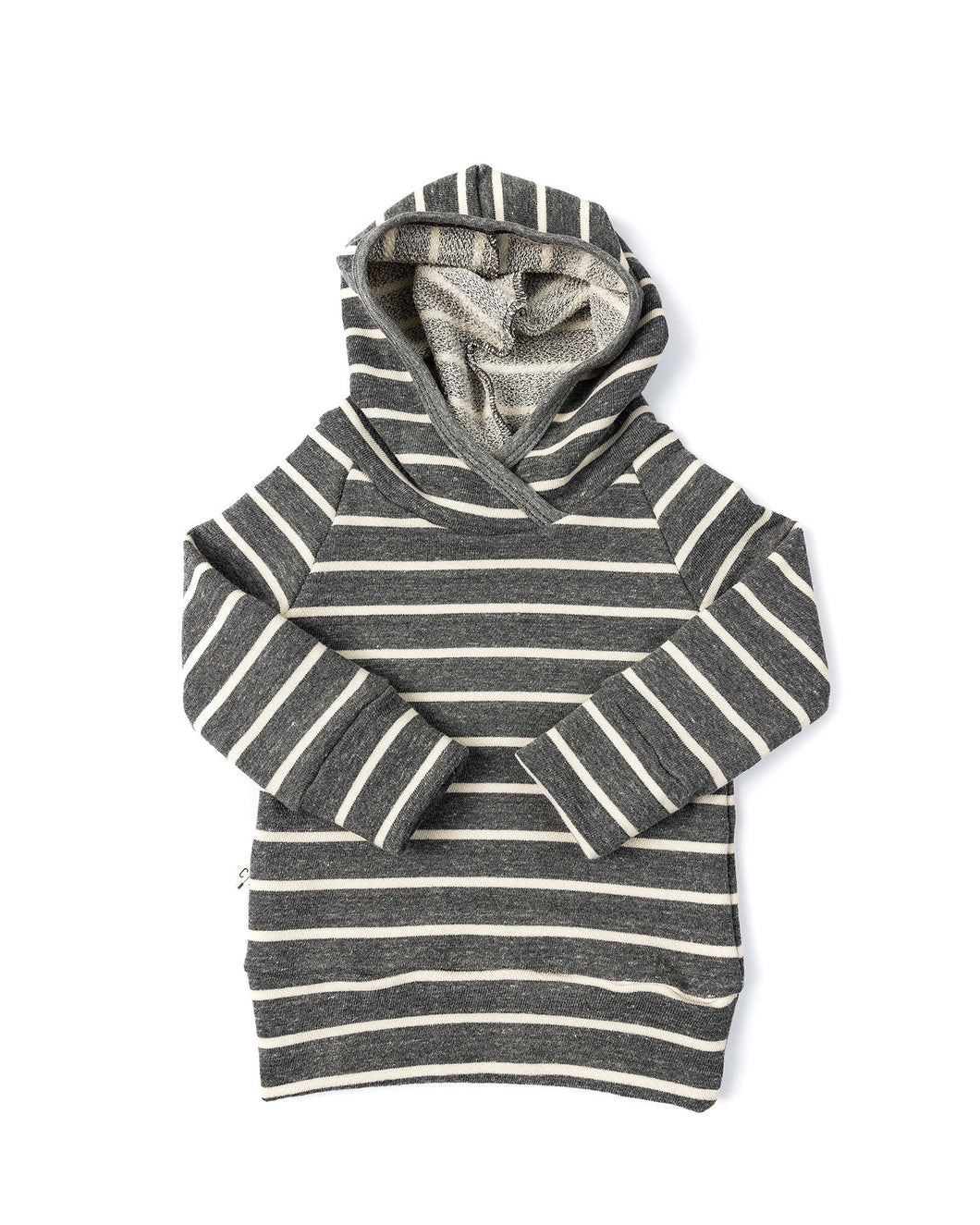 trademark raglan hoodie - iron gray stripe