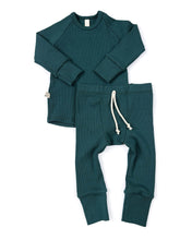 Load image into Gallery viewer, rib knit pant - spruce