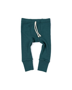 rib knit pant - spruce