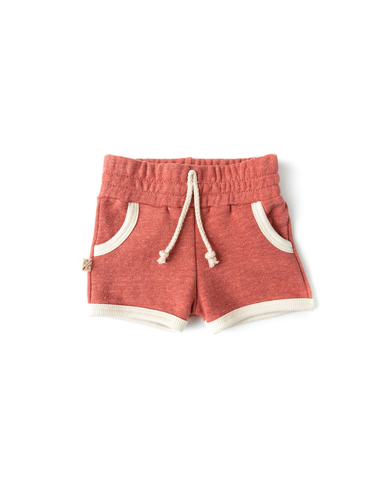 french terry retro short CO - rosy