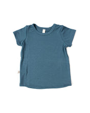 Load image into Gallery viewer, rib knit tee - pigeon blue