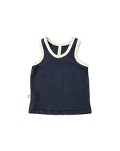 Load image into Gallery viewer, ringer tank top - passport blue