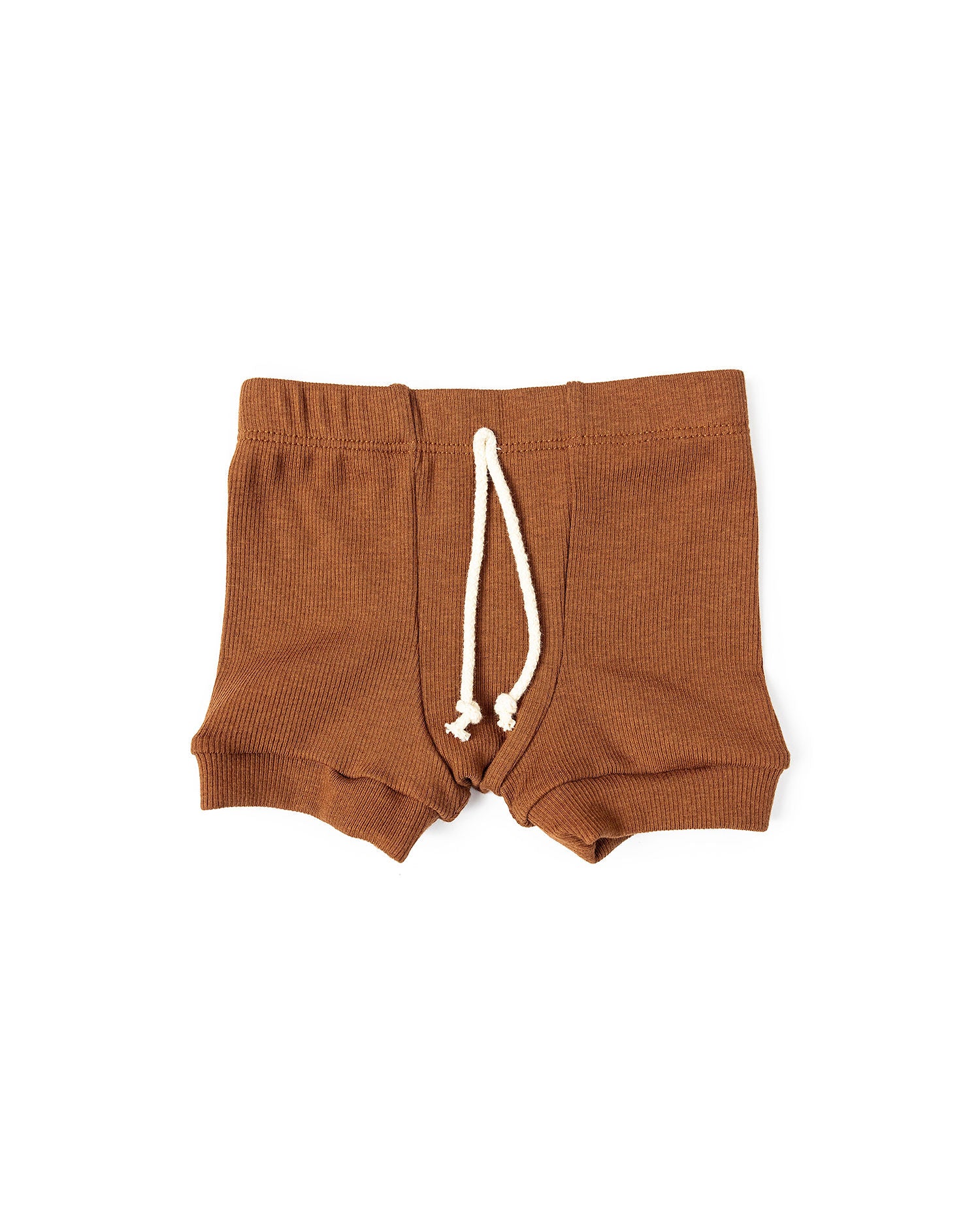 rib knit shorts CO - cognac tri blend – Childhoods Clothing
