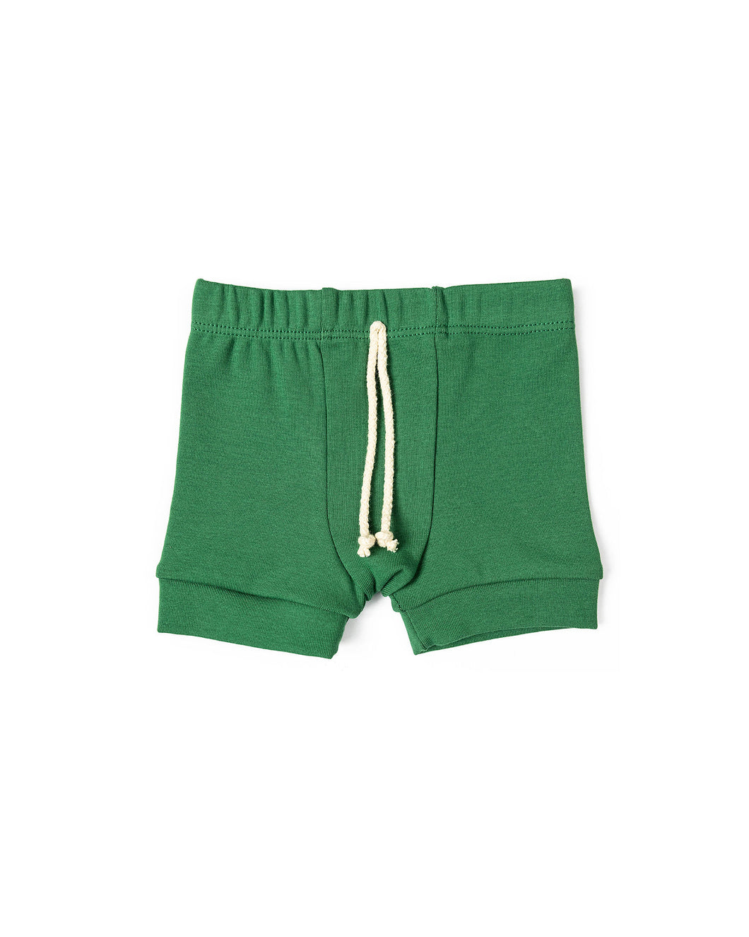 rib knit shorts - emerald