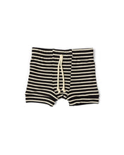 Load image into Gallery viewer, rib knit shorts - black stripe