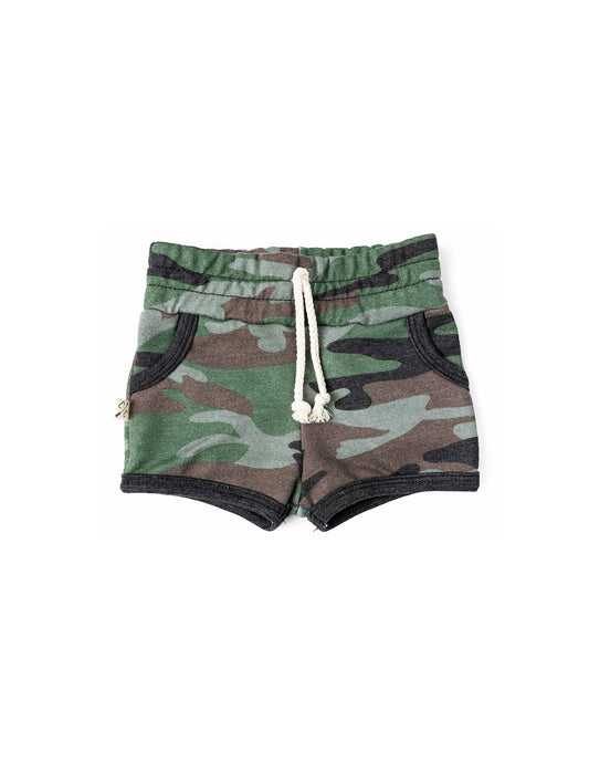 french terry retro short CO - classic camo