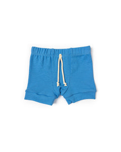 rib knit shorts - marine blue – Childhoods Clothing
