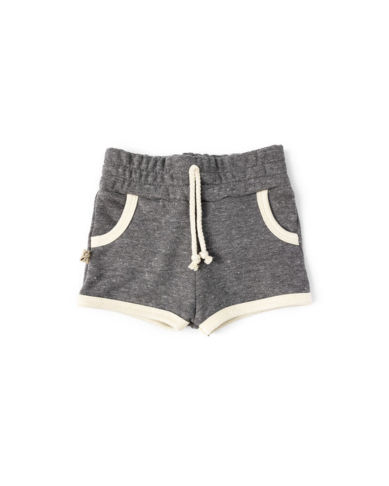 french terry retro short CO - athletic gray