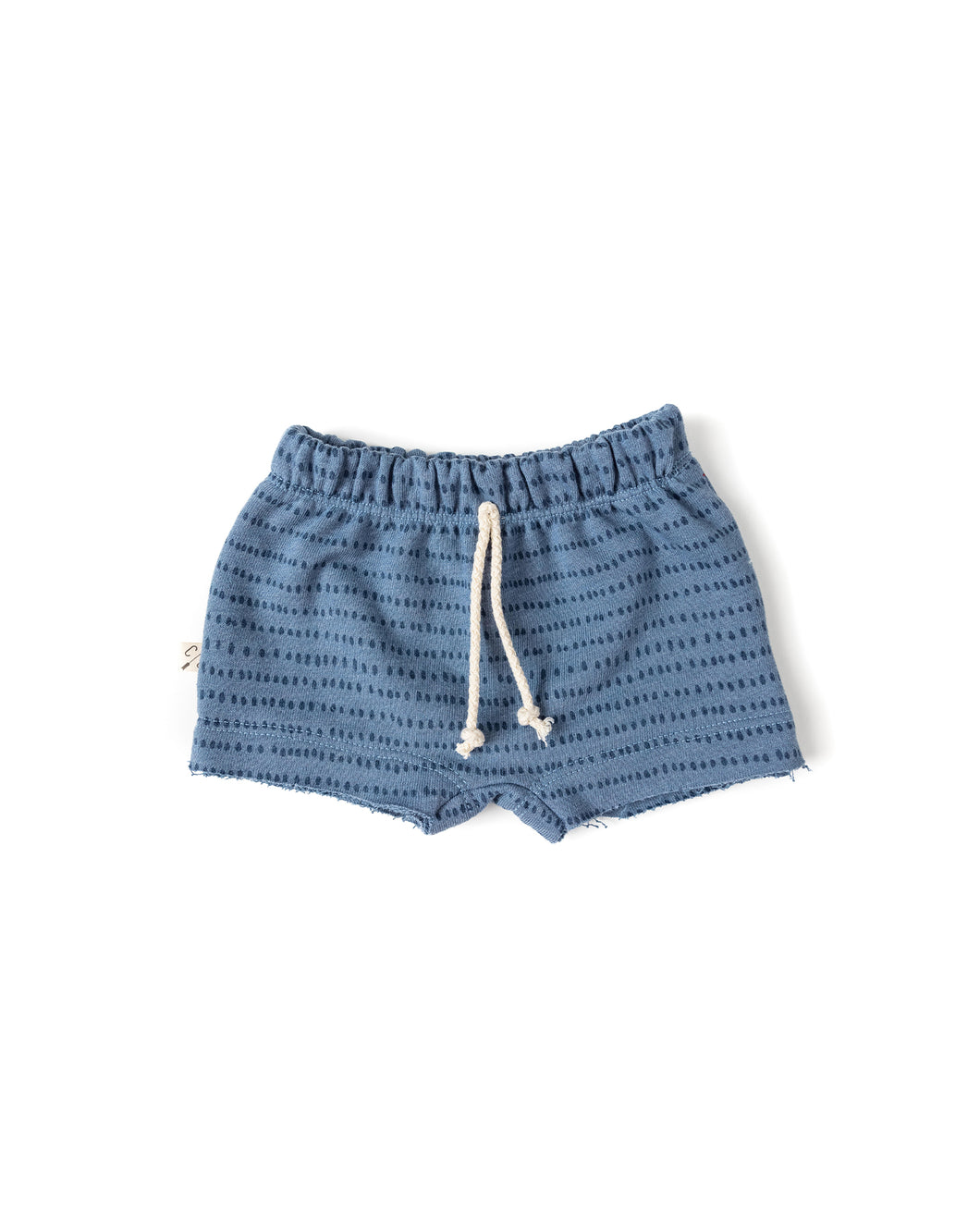boy shorts - dash dot on steel blue