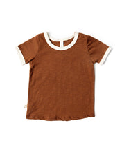 Load image into Gallery viewer, ringer tee - cognac