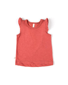flutter tee - mineral red