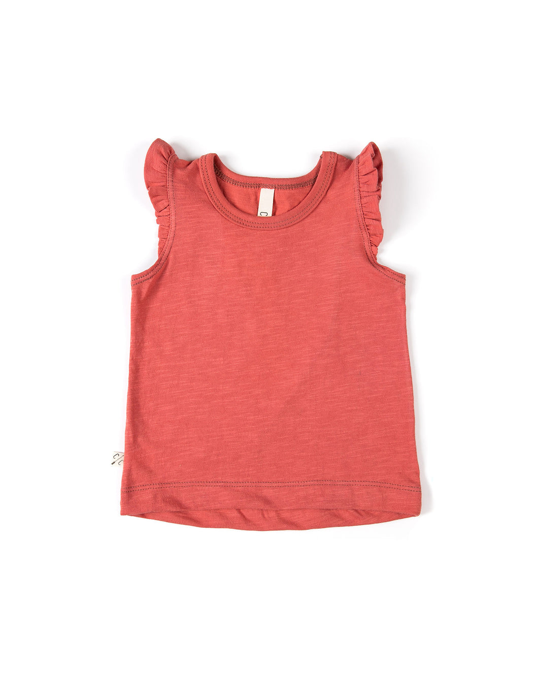 flutter tee - mineral red