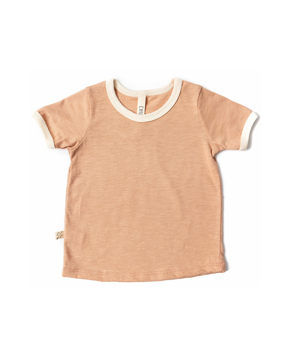 ringer tee - desert sand – Childhoods Clothing