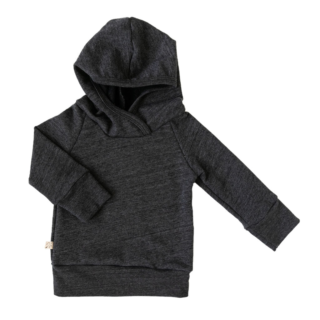 trademark raglan hoodie - heather black