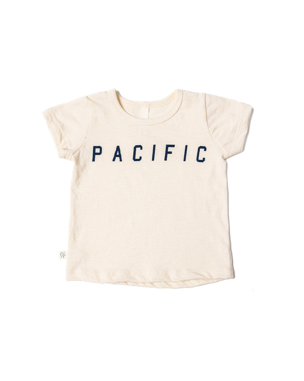 basic tee - pacific on natural