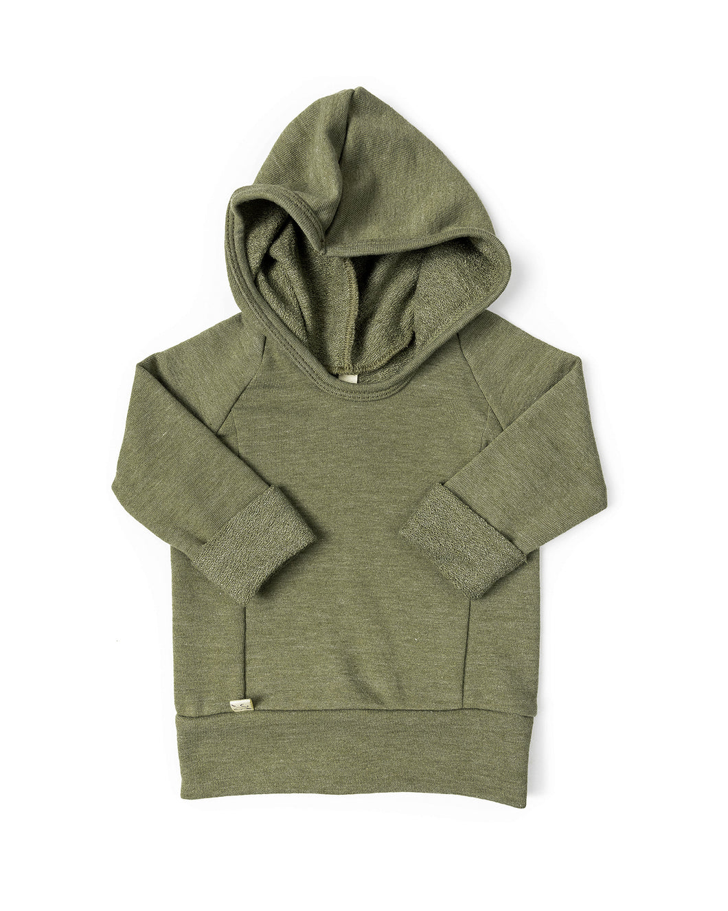 beach hoodie - khaki green