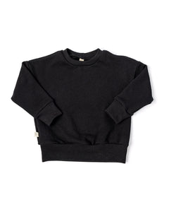 boxy sweatshirt - black
