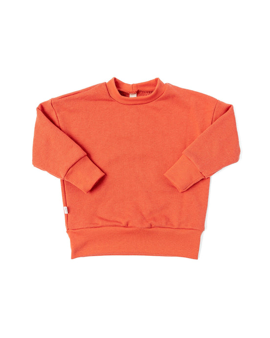 boxy sweatshirt - lava