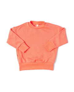 boxy sweatshirt - neon
