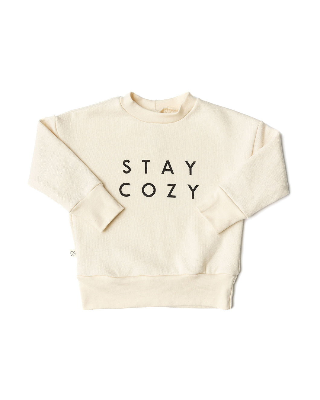 boxy sweatshirt - stay cozy on natural